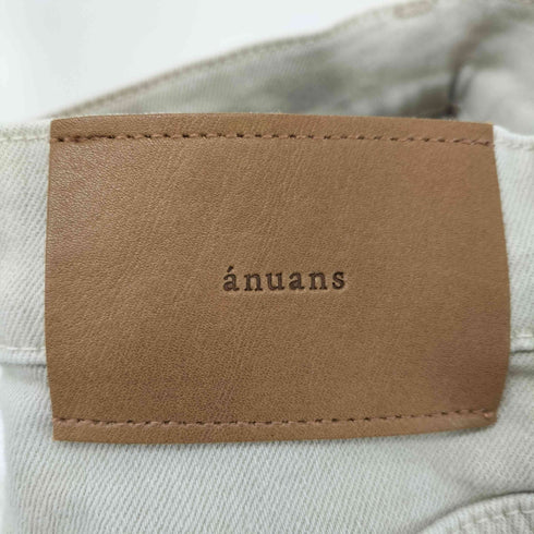 アニュアンス anuans カーブシームセミフレアデニムパンツ レディース JPN:0