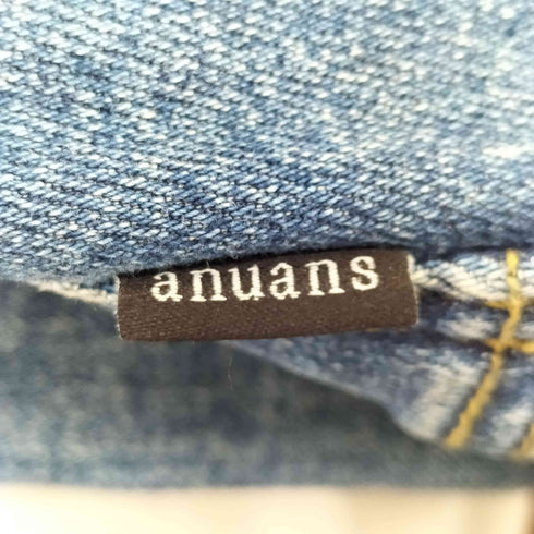 アニュアンス anuans コルセットワイドデニムパンツ レディース