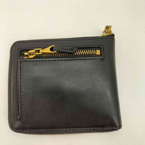 ラウンドジップイタリアンレザー財布 メンズ