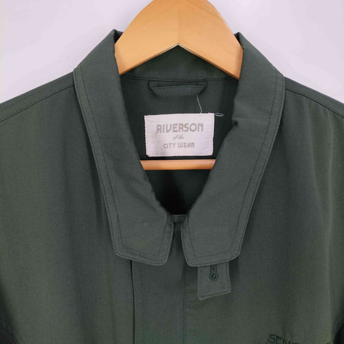 RIVERSON of the CITY WEAR ロゴ刺繍 スイングトップ ジップアップジャケット メンズ JPN:M