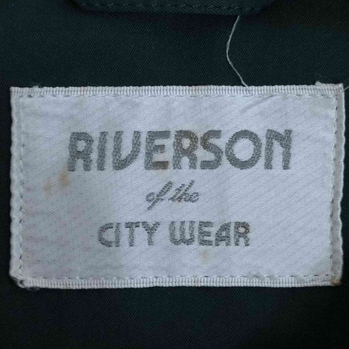 RIVERSON of the CITY WEAR ロゴ刺繍 スイングトップ ジップアップジャケット メンズ JPN:M