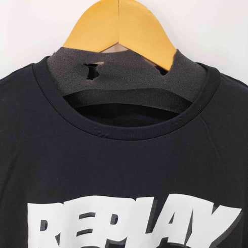 リプレイ REPLAY BASIC ロゴl/STシャツ ロングスリーブクルーネックTシャツ メンズ