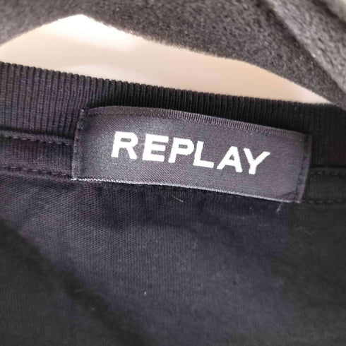 リプレイ REPLAY BASIC ロゴl/STシャツ ロングスリーブクルーネックTシャツ メンズ