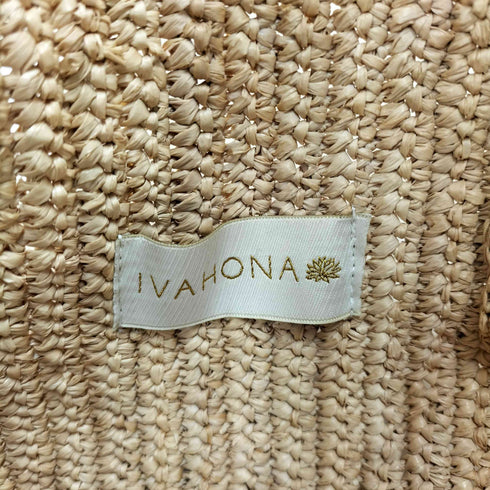 IVAHONA ハンドルレザー フラップ カゴ バッグ レディース