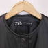 ザラ ZARA ショート丈 ノーカラー フェイクレザージャケット レディース import:XS