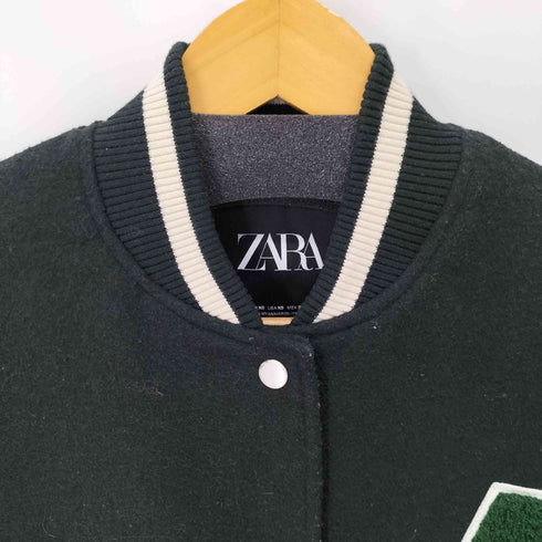 ザラ ZARA Premium Varsity Baseball Jacket レディース import:XS