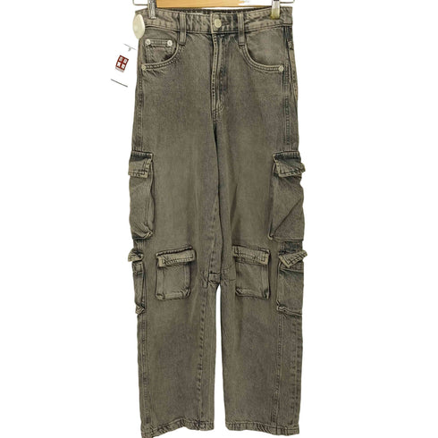 ザラ ZARA Straight Denim Cargo Pants ストレート デニム カーゴ パンツ レディース 32