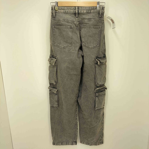 ザラ ZARA Straight Denim Cargo Pants ストレート デニム カーゴ パンツ レディース 32