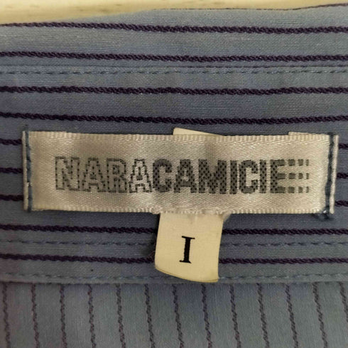 ナラカミーチェ NARACAMICIE ストライプ フリル シャツ レディース I