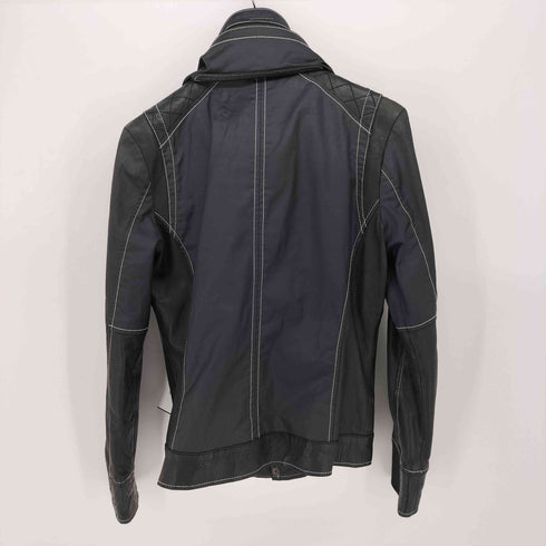 コムサデモードメン COMME CA DU MODE MEN シープレザー ドッキング フーデッド ジャケット Y2K メンズ JPN:M