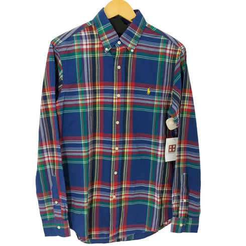 ラルフローレン RALPH LAUREN CUSTOM FIT ボタンダウンチェックシャツ メンズ S