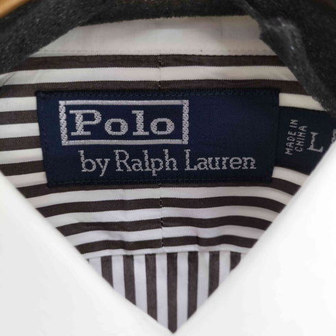 ポロバイラルフローレン Polo by RALPH LAUREN ストライプ長袖シャツ メンズ import:L