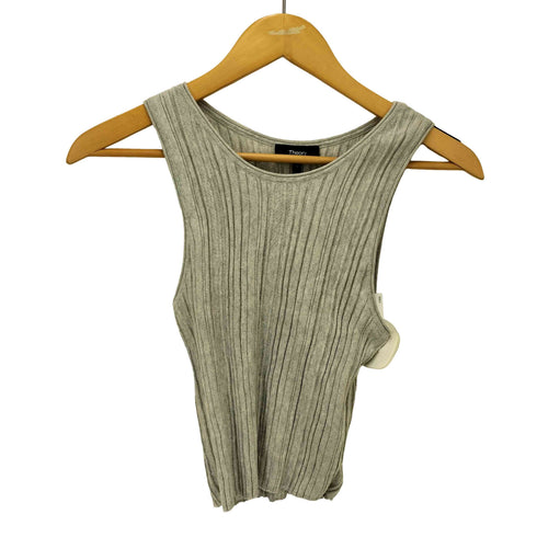 セオリー theory 22SS FINE COTTON CASH/RIB TANK レディース import:S