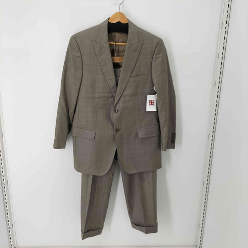 ブルックスブラザーズ BROOKS BROTHERS REGENT イタリア製 ピークドラペル 2Bウールセットアップスーツ メンズ