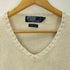 ポロバイラルフローレン Polo by RALPH LAUREN ポニー刺繍 Vネック コットンニット メンズ import:M