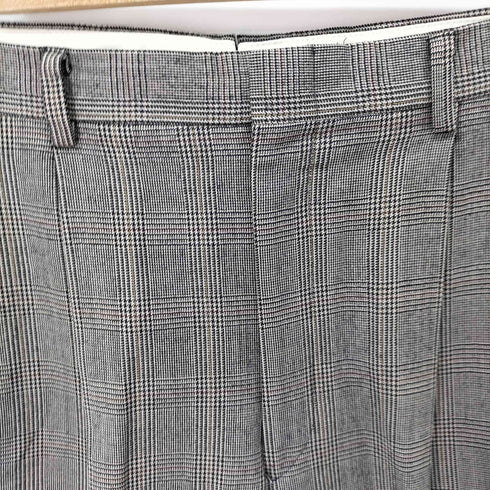 ブルックスブラザーズ BROOKS BROTHERS グレンチェック 2タックウールスラックス メンズ 31