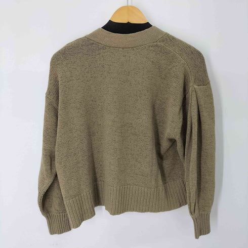 ミラオーウェン Mila Owen 21AW タックスリーブリネンショートカーディガン レディース JPN:1