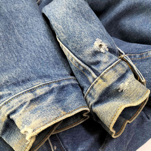 リーバイス Levis 70S MADE IN USA 70505 3rd 裏地ブランケット デニムジャケット オレンジステッチ メンズ 44