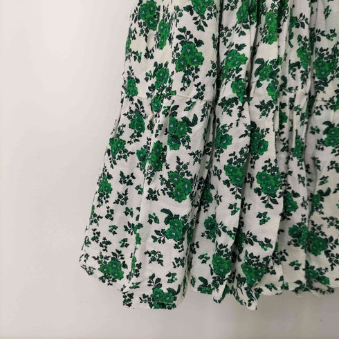 ザラ ZARA Floral print dress 七分丈 花柄ワンピース レディース import:M