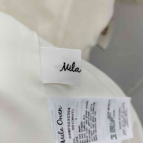 ミラオーウェン Mila Owen 23SS ギャザーパフスリーブナローフレアワンピース レディース JPN:1