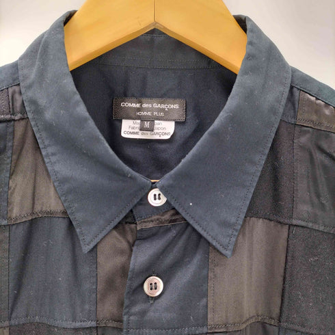 コムデギャルソンオムプリュス COMME des GARCONS HOMME PLUS パッチワーク 半袖シャツ メンズ M