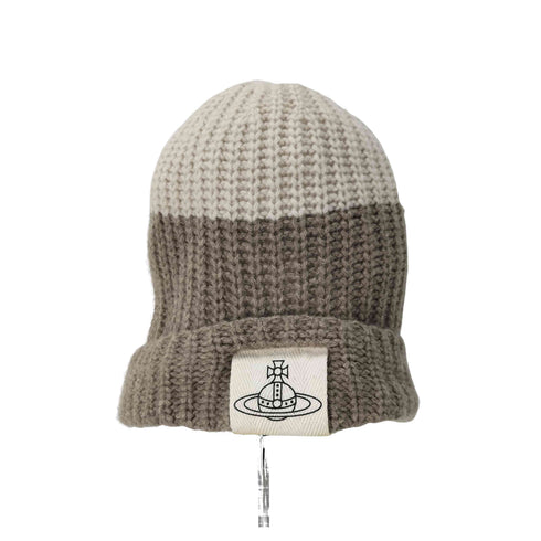 ヴィヴィアンウエストウッド Vivienne Westwood フロントロゴワッペンニット帽 レディース