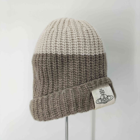ヴィヴィアンウエストウッド Vivienne Westwood フロントロゴワッペンニット帽 レディース