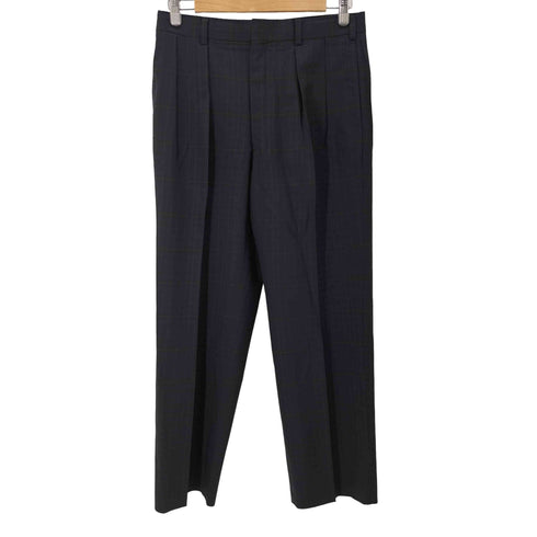 ジェイプレス J.PRESS NEW ENGLAND MODEL 2タック ウールチェックスラックス メンズ 79