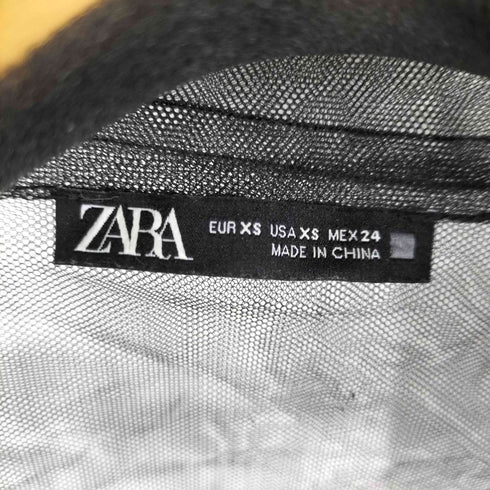 ザラ ZARA L/S シアーシャツ レディース import:S