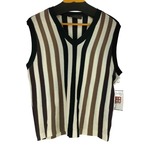エトロ ETRO イタリア製 ストライプベスト メンズ S