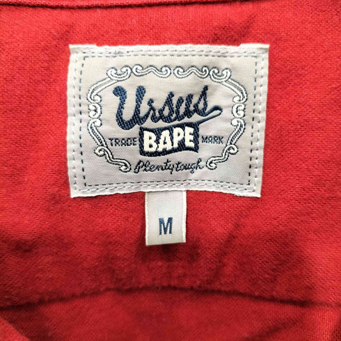 アーサスベイプ URSUS BAPE オープンカラーL/S シャツ メンズ M