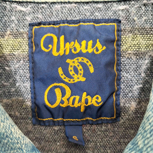 アーサスベイプ URSUS BAPE ブランケットライナーデニムジャケット メンズ S