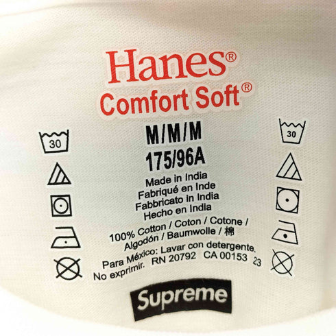 ヘインズ Hanes COMFORT SOFT MINI BOX LOGO Tagless Tee メンズ import:M