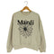 マルディメクルディ Mardi Mercredi FLOWERMARDI SWEATSHIRT クルーネックスウェット レディース FREE