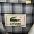 ラコステ LACOSTE ロゴ刺繍チェック柄オックスフォードシャツ メンズ JPN:3