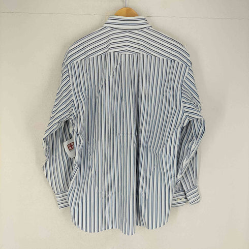 トミーヒルフィガー TOMMY HILFIGER ロゴ刺繍ストライプオックスフォードシャツ メンズ JPN:L