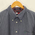 トミーヒルフィガー TOMMY HILFIGER ワンポイント刺繍チェックボタンダウン半袖シャツ メンズ import:XL