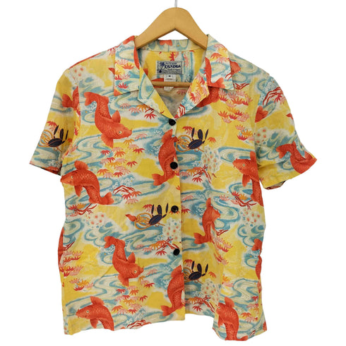 kalakaua 鯉柄 アロハシャツ レディース import:M