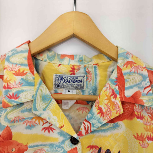kalakaua 鯉柄 アロハシャツ レディース import:M