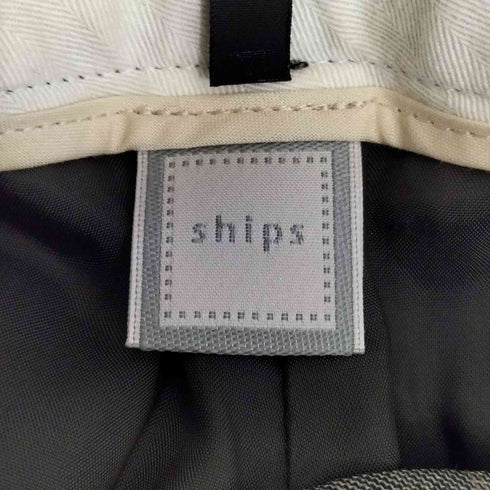 シップス SHIPS チェック ウール センタープレス スラックス レディース 36