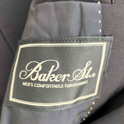 Baker St. 三陽 ウール 100 金ボタン 紺ブレ ダブルブレスト テーラードジャケット メンズ