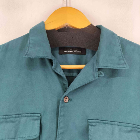 ユナイテッドアローズグリーンレーベルリラクシング UNITED ARROWS green label relaxing L/S 開襟シャツ メンズ