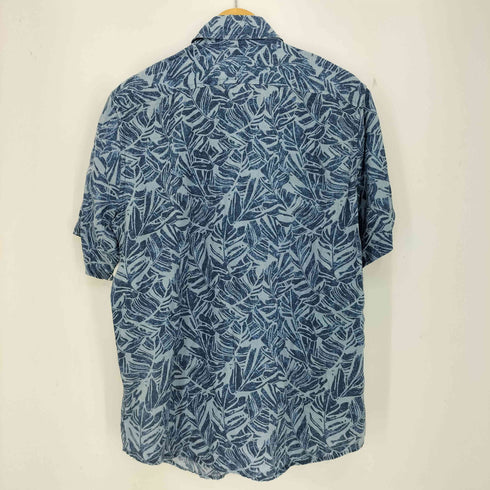 エルエルビーン L.L.Bean 総柄 リネン半袖シャツ アロハ メンズ JPN:L