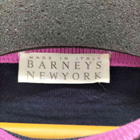 バーニーズニューヨーク BARNEYS NEWYORK イタリア製 ツートン ウールニットセーター レディース import:M