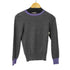 バーニーズニューヨーク BARNEYS NEWYORK イタリア製 ツートン ウールニットセーター レディース import:M