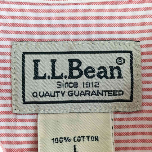 エルエルビーン L.L.Bean シアサッカー・シャツ 半袖ストライプ メンズ JPN:L