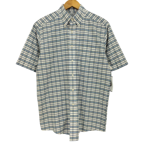 エルエルビーン L.L.Bean 半袖 ボタンダウン チェックシャツ メンズ 15-REG