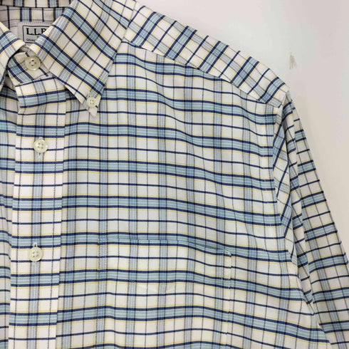 エルエルビーン L.L.Bean 半袖 ボタンダウン チェックシャツ メンズ 15-REG