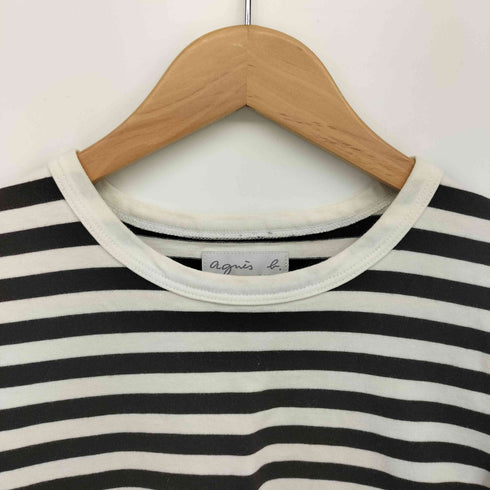 アニエスベー agnes b. PARIS クルーネック ボーダー S/S Tシャツ レディース T1