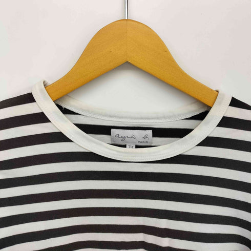 アニエスベー agnes b. PARIS クルーネック ボーダー L/S Tシャツ レディース T1